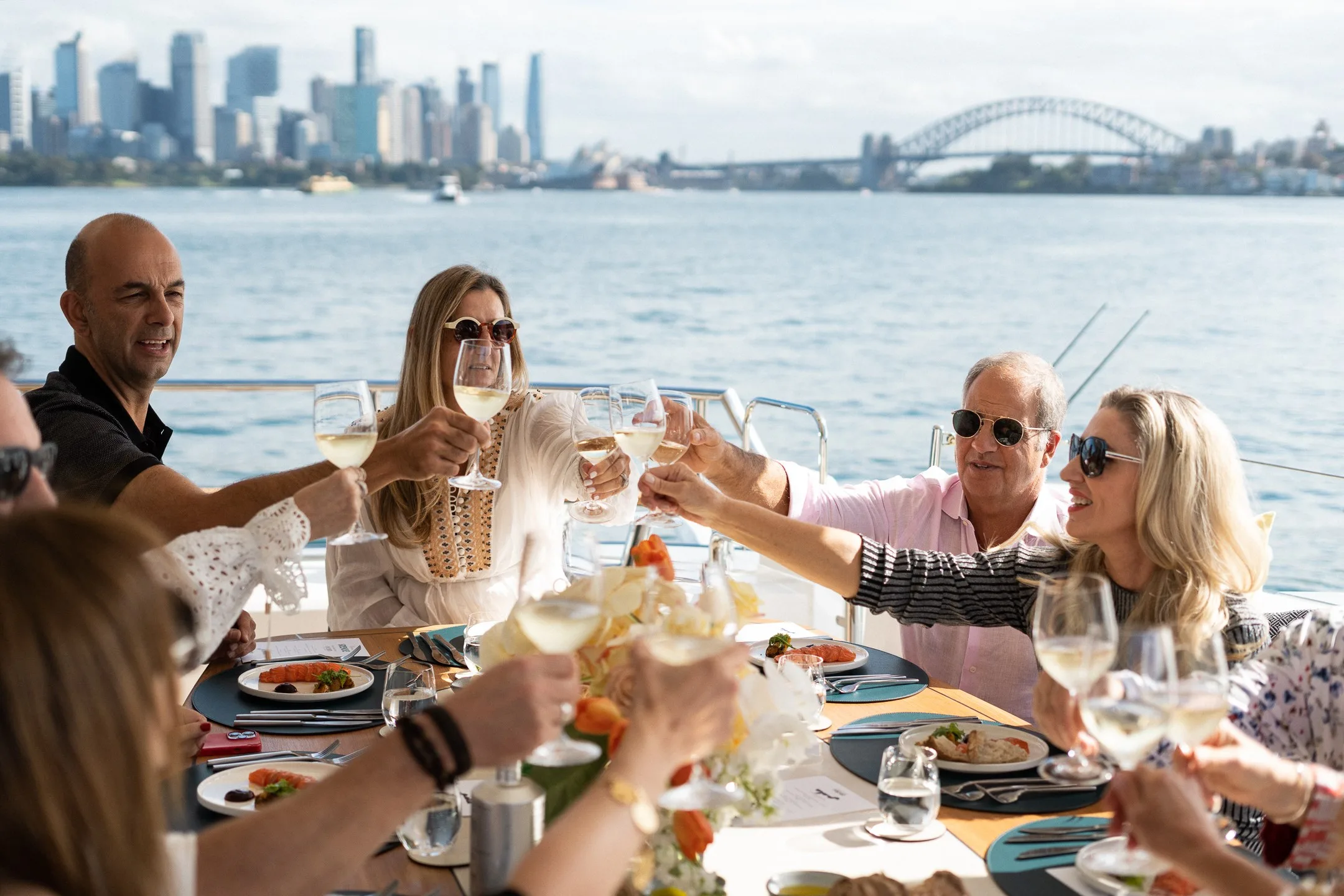 Sala table with Sydney Harbour view